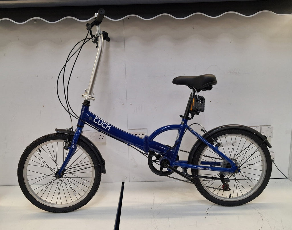 Apollo Tuck 6 Speed 20″ Aluminum Folding Bike - One Size - Blue (Damaged)