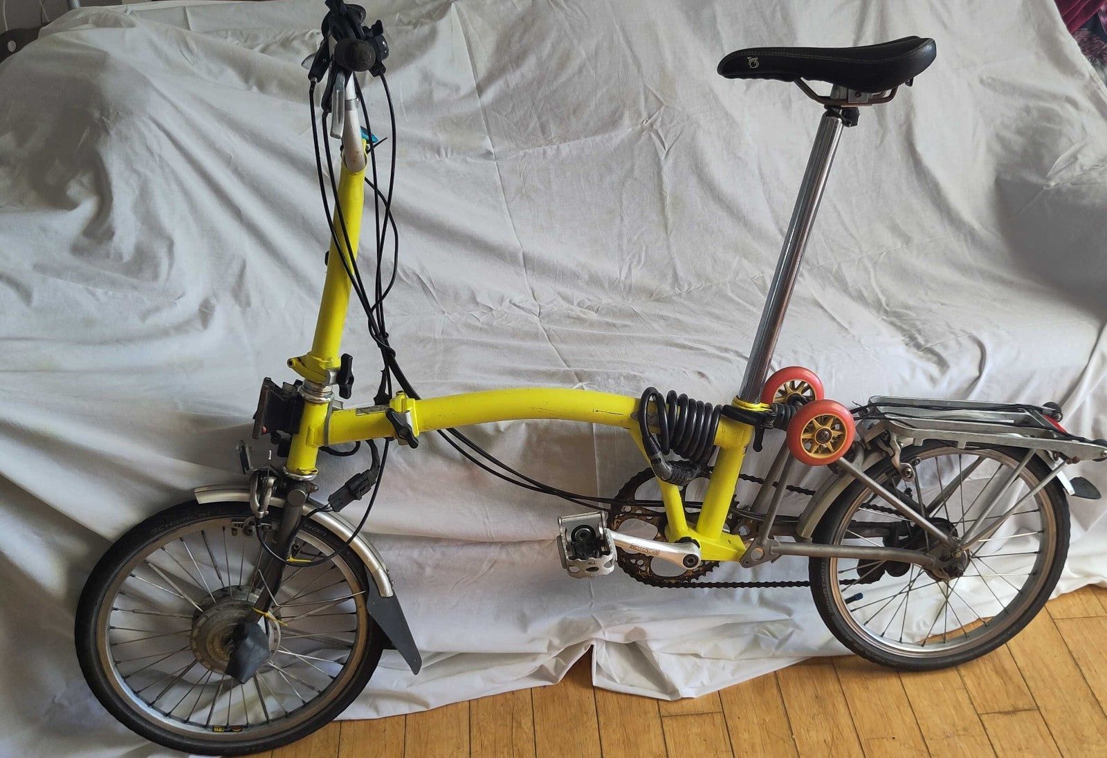 Brompton 2010 Titanium M6R Folding Bike twistgrip