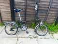 Brompton B6-L Folding Bike 16in Black BMX Bar 6 Speed Mudguards