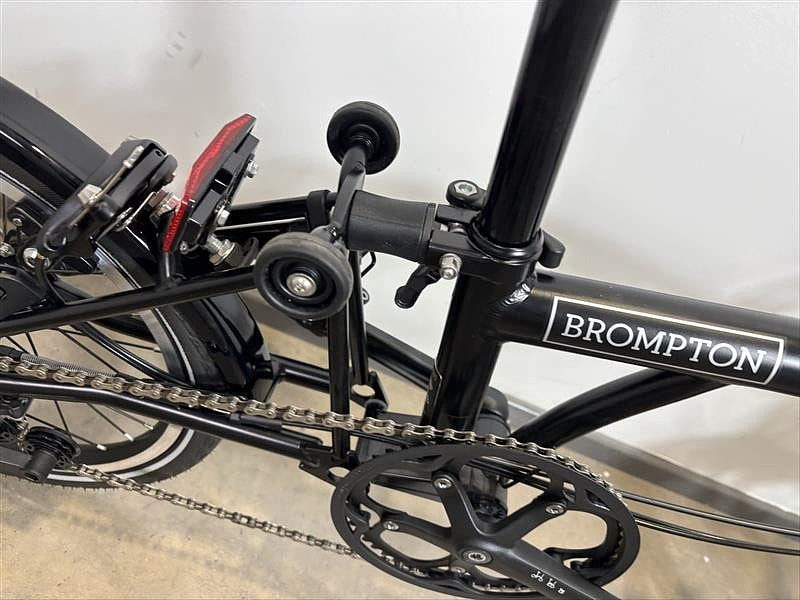 Brompton C Line 6 Speed 2023 Mid Handlebar Folding Bike - Matt Black