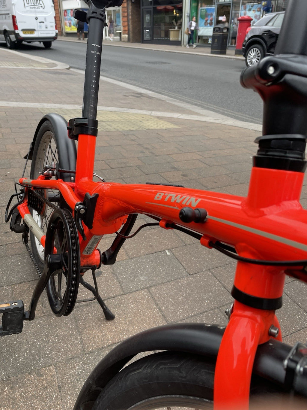 B’Twin Tilt 500 Aluminium 6061 - Orange - Foldable Bike