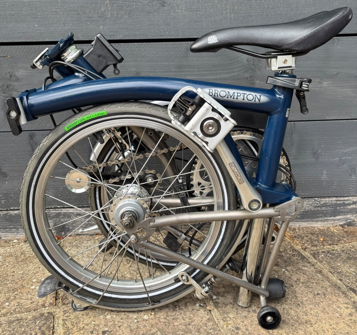 Brompton M3L-X Titanium C Line 3 speed Tempest Blue - Excellent Used Condition
