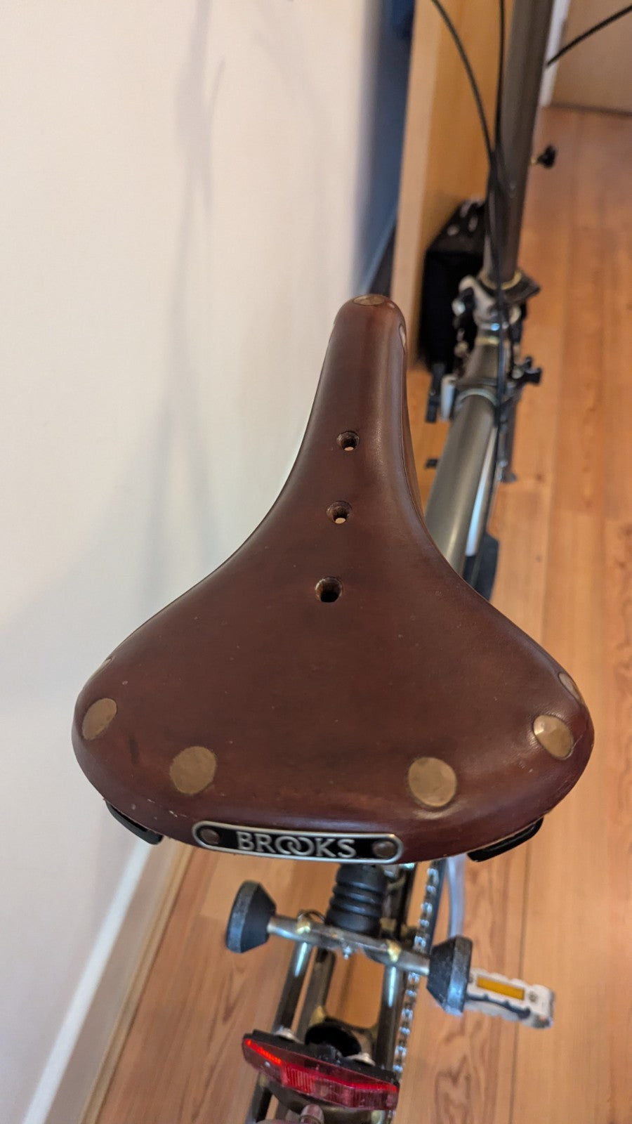 Brompton S3L, 2008 – Original Raw Lacquer – Excellent Condition – Leather Saddle
