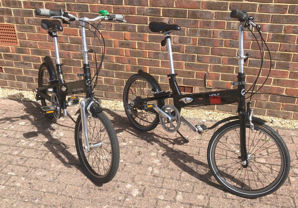 Two Giant Halfway Lightfolding bikes used