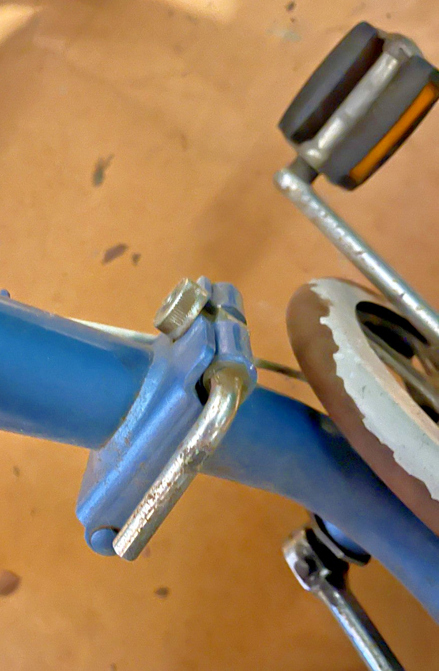 Folding Bicycle - Raleigh Compact Hercules Light Blue Original Retro Vintage