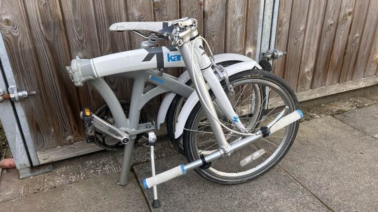 Kansi 1Twenty Single Speed Folding Bike Unisex White Grey - Good Condition