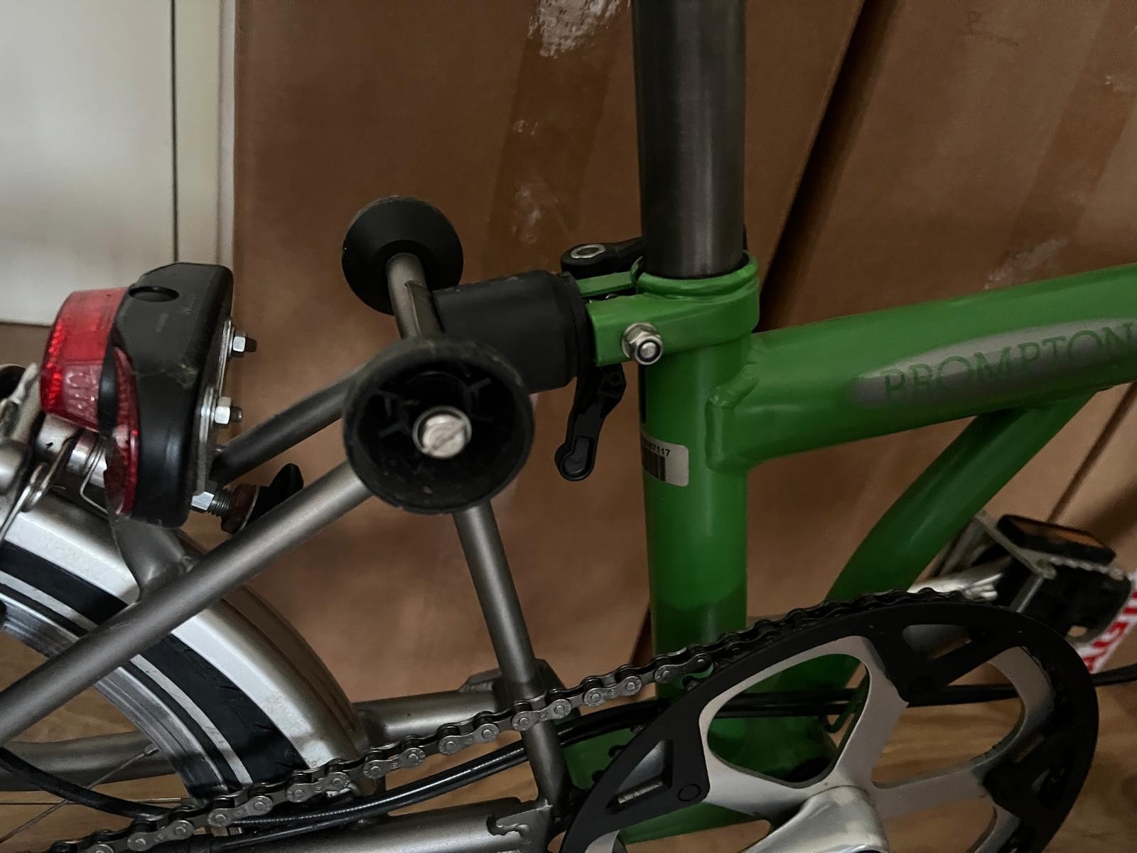 Brompton M2L- X  (2 Speed)  Titanium folding bicycle -Apple Green