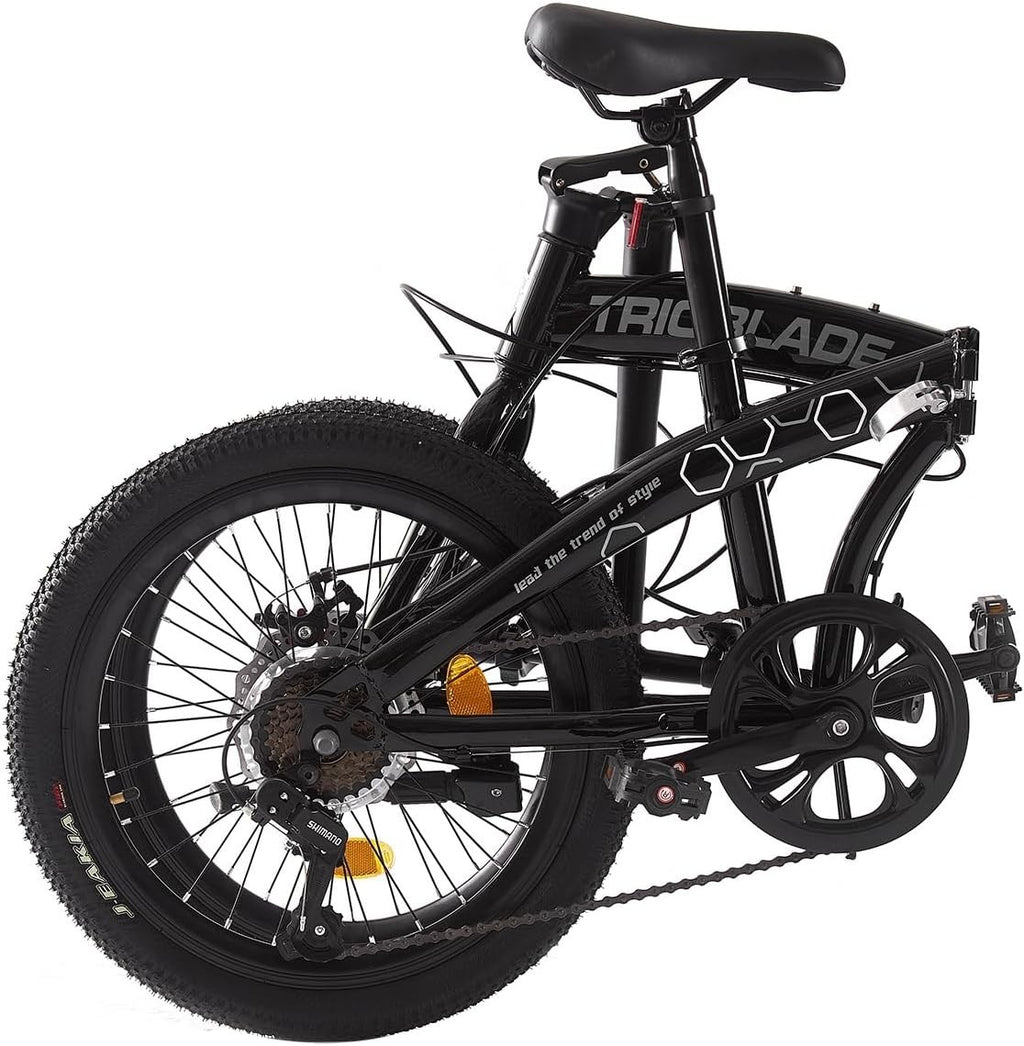 20” Foldable City Bike 7-Speed Disc Brake Lightweight Compact Commuter Bike