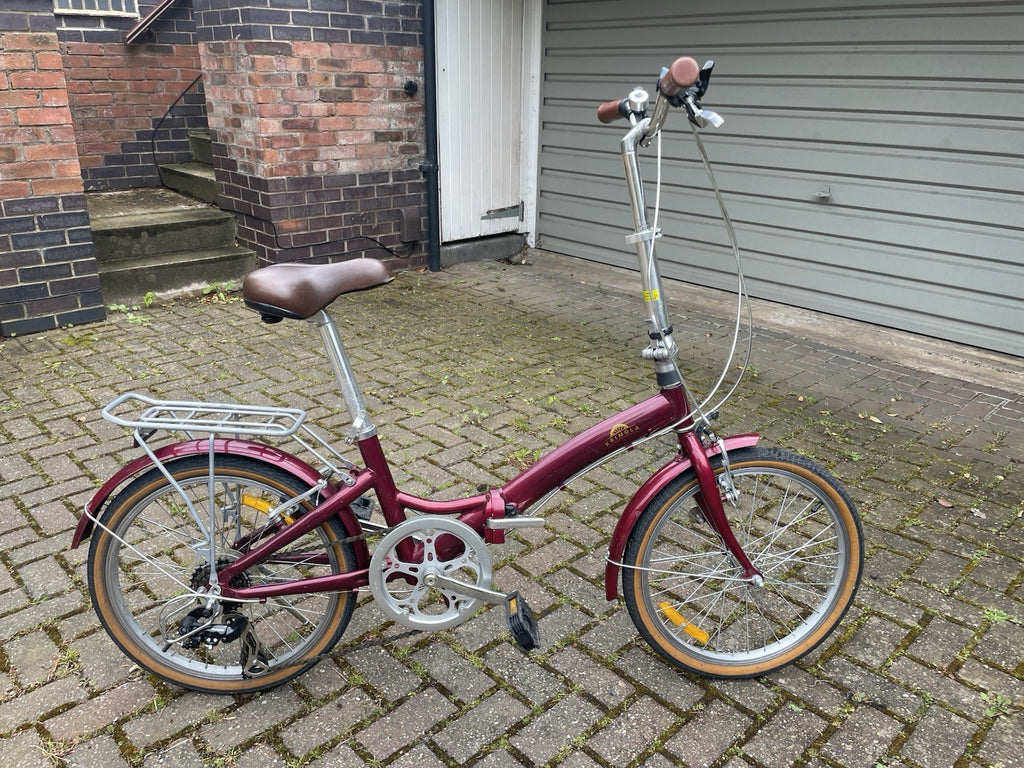 Dutch Style Folding Women’s Bike With 7 Speeds, Mudguards And Pannier Rack