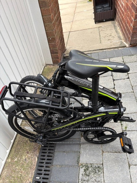 CARRERA CROSSCITY E FOLDING BIKE USED ONCE IN EXCELLENT CONDITION