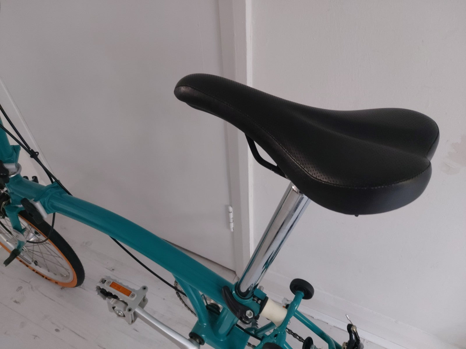 Brompton M1E Lagoon Blue Foldable Bike
