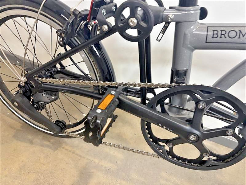 Brompton P Line 4 Speed 2022 Low Handlebar Folding Bike - Storm Grey