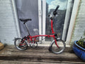 Brompton M3L Folding Bike 3-Speed, Red, Excellent Condition, Barely Used