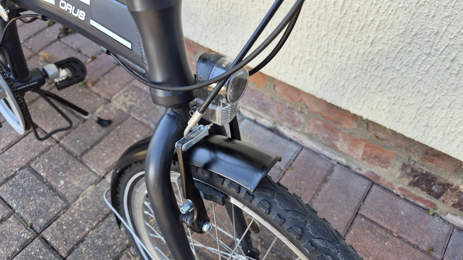 Denver ORUS 001 Folding Bike 20in Wheels 7 Speed Black/Silver Rack Lights