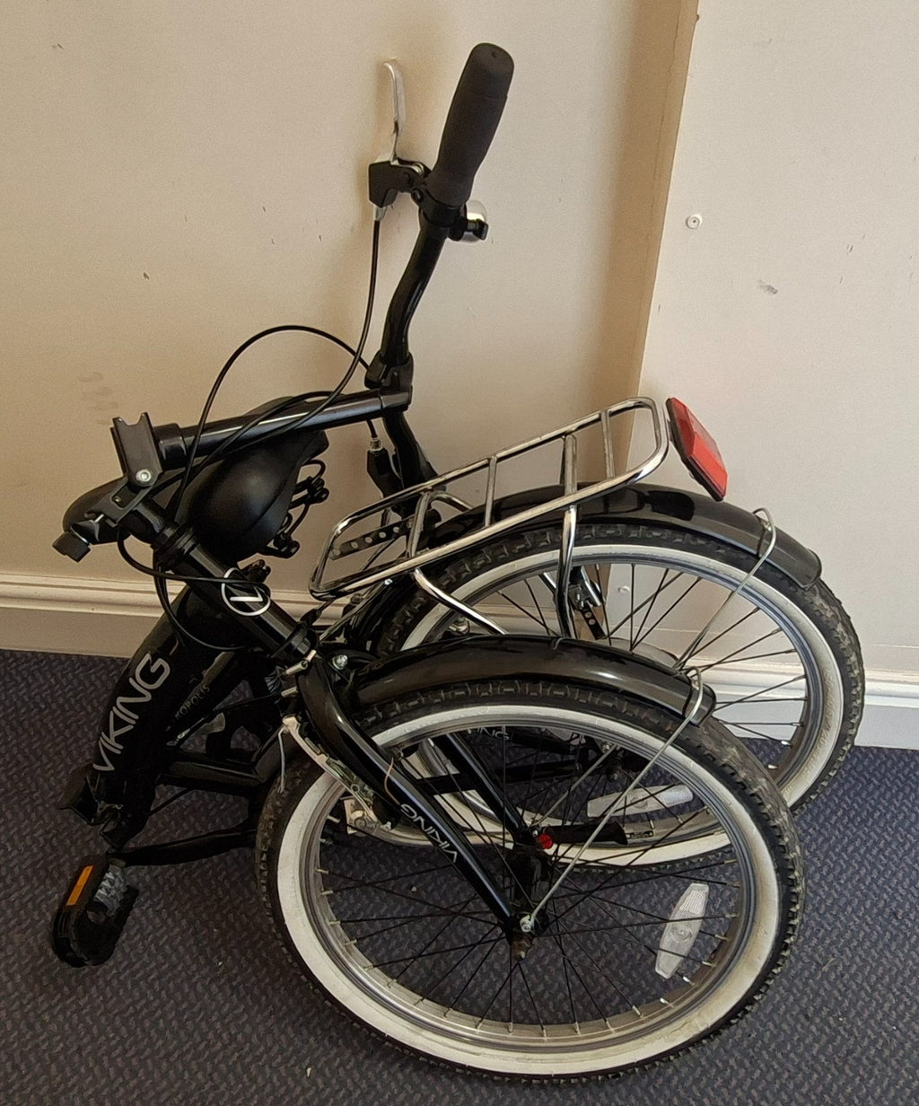 Viking Metropolis Folding bike 6 gears with stand and rack