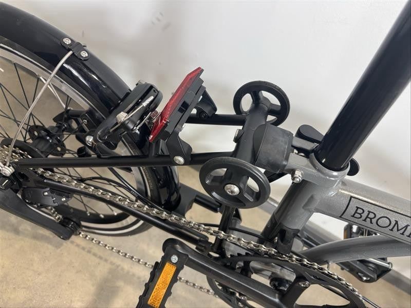 Brompton P Line 4 Speed 2022 Low Handlebar Folding Bike - Storm Grey