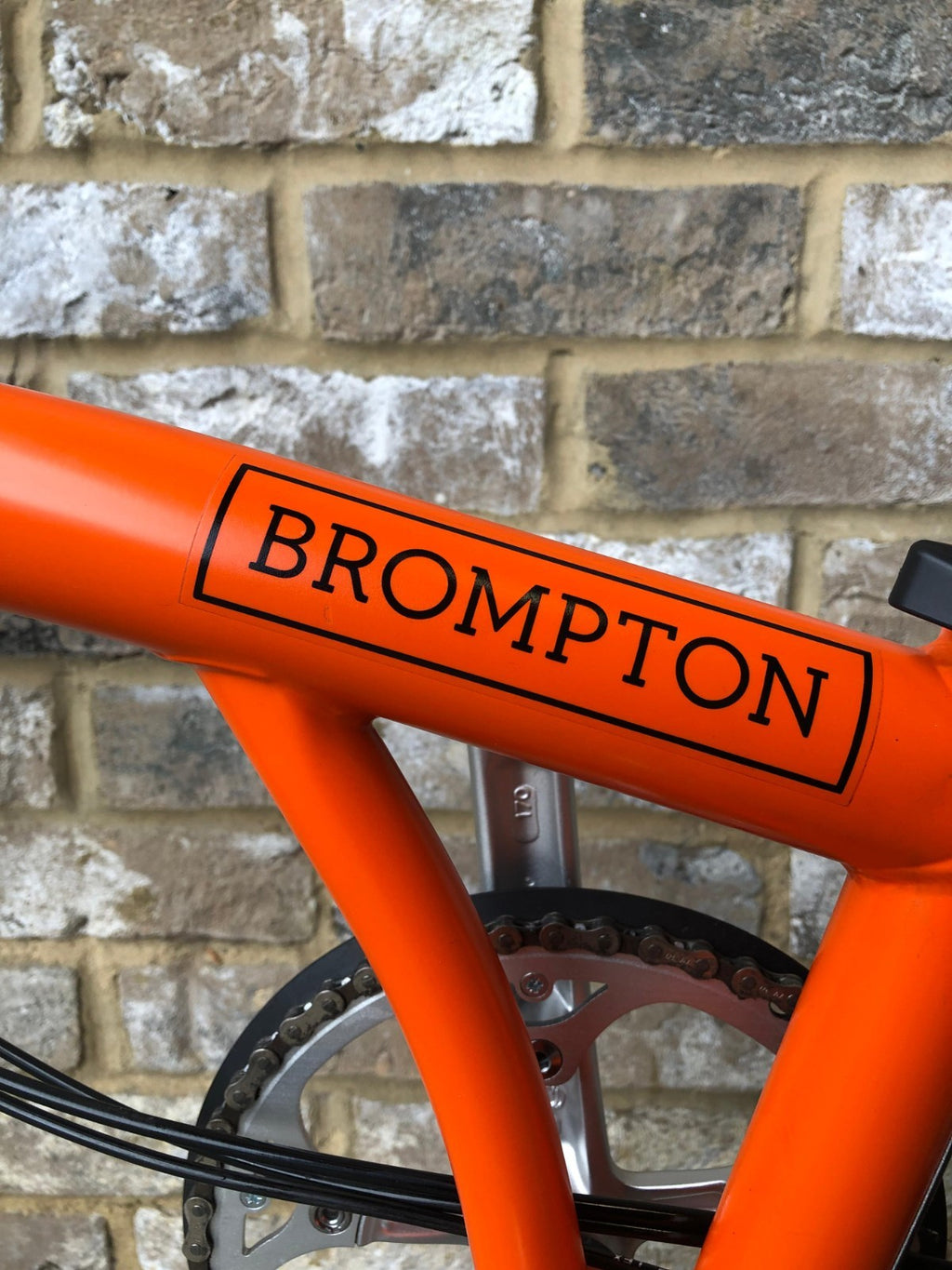 Brompton Signal Orange Superlight Titanium RARE S6L-X with Brooks - WORLD POST