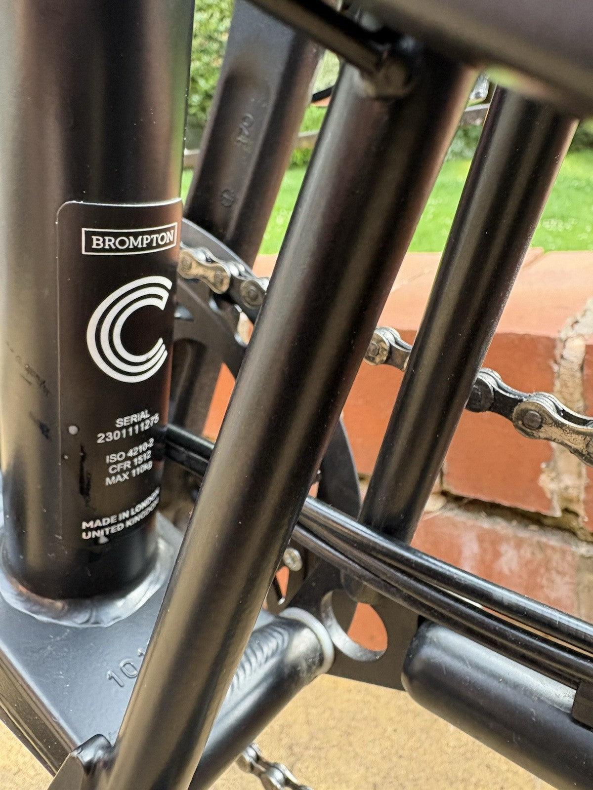 2023 Brompton C Line Explore 6-Speed Black – Mint- Extras