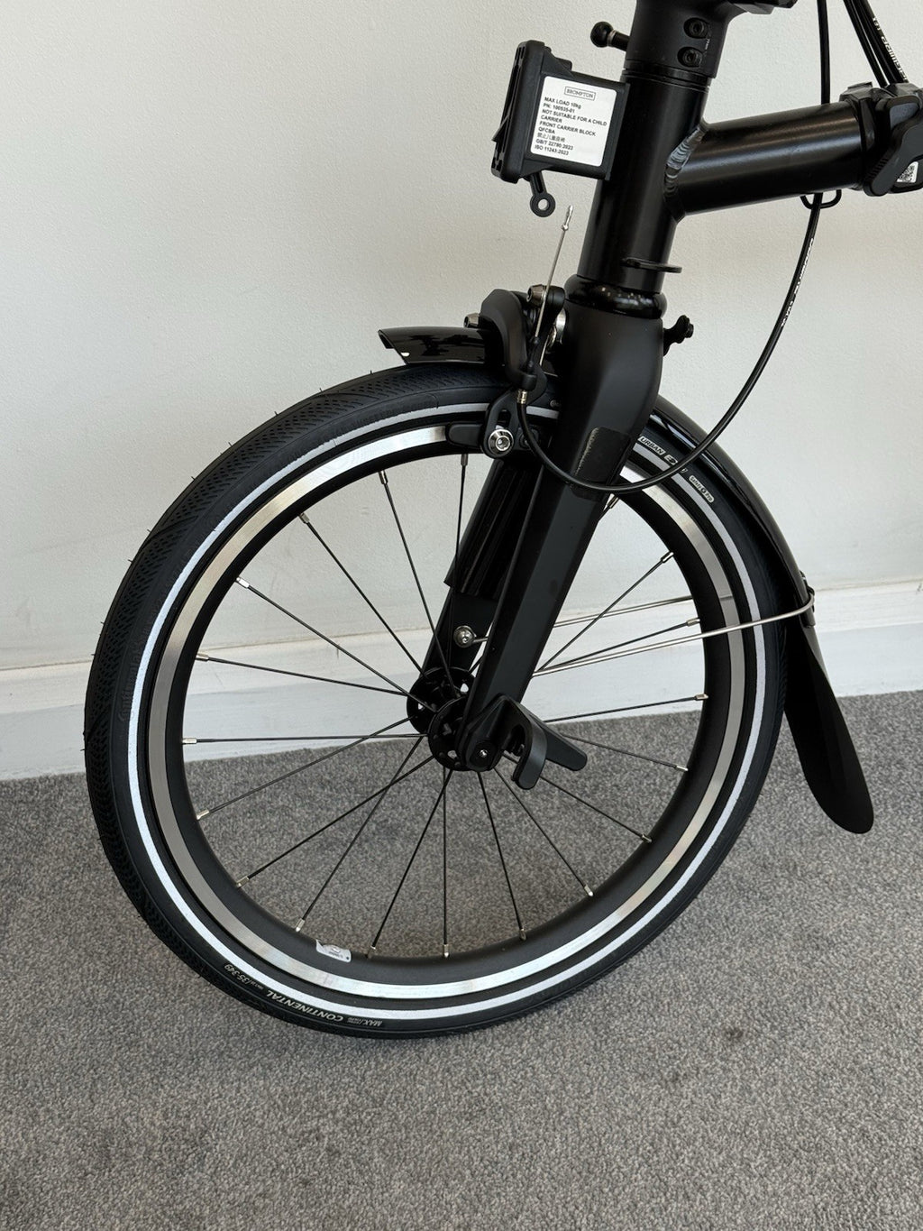 Brompton Folding Bike 12 Speed P Line Low Bar Excellent Condition Black Colour