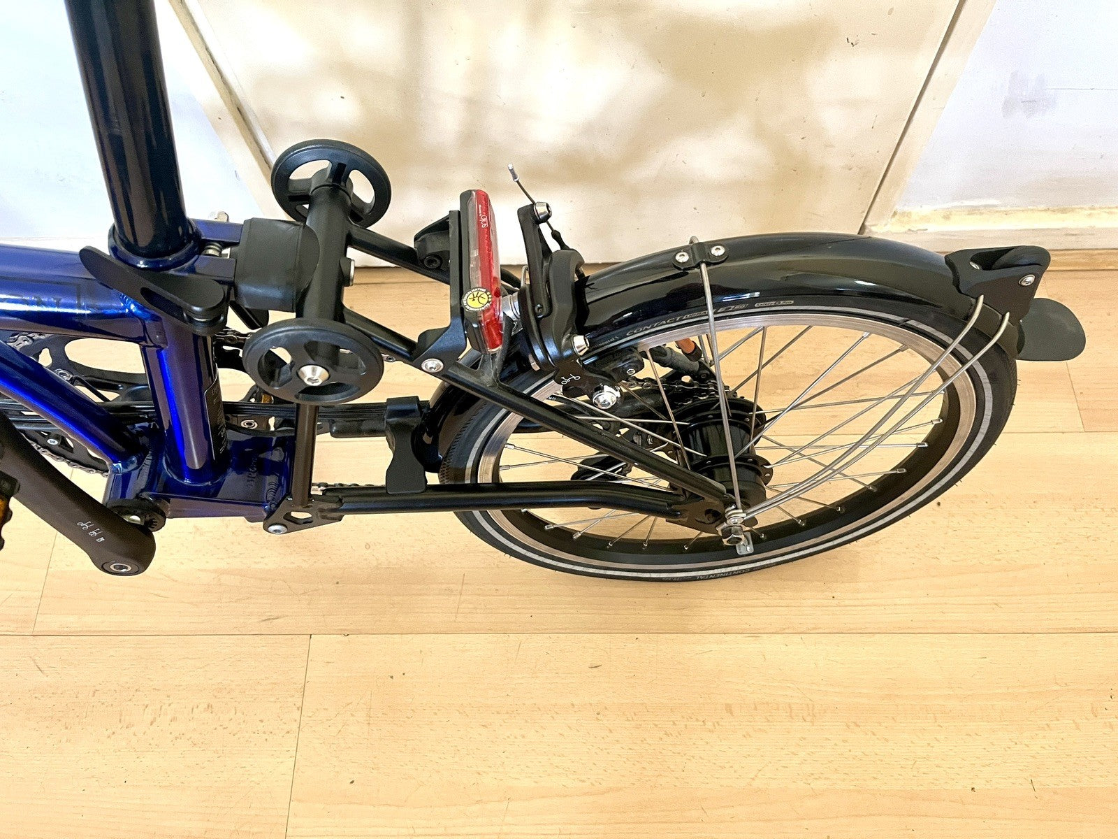 Brompton Electrc P Line 12 Speed M Folding Bike, Blue Lacquer 2025 EXC CONDITION