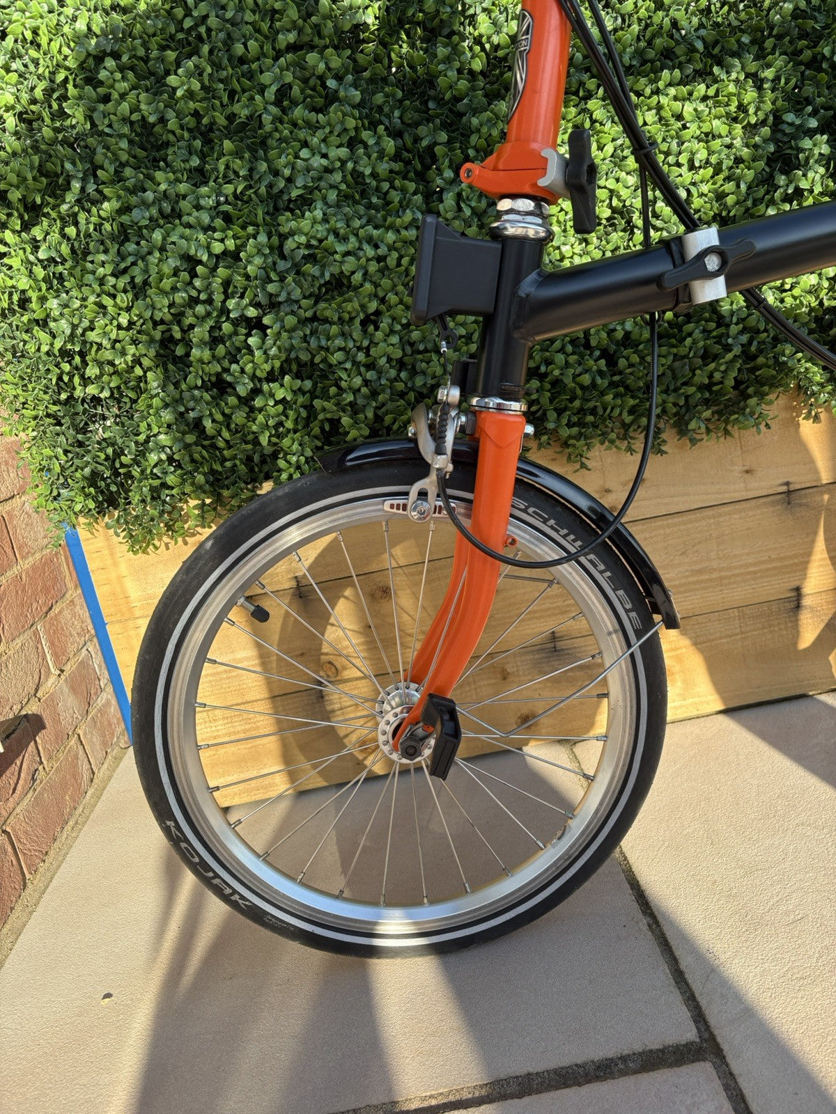 Brompton S6L 2014 6-Speed Folding Bike - Orange & Black - Very Good Condition