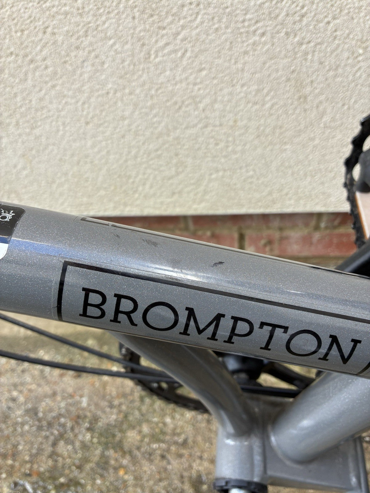 Brompton  H4L-P Line High Superlight folding bike.  Storm Grey. Inc Rear Rack.
