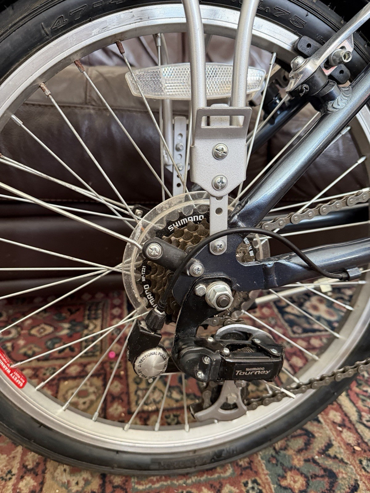 Raleigh Evo 7 Folding Bike 20” Shimano 7 Speed With Rack & Bag