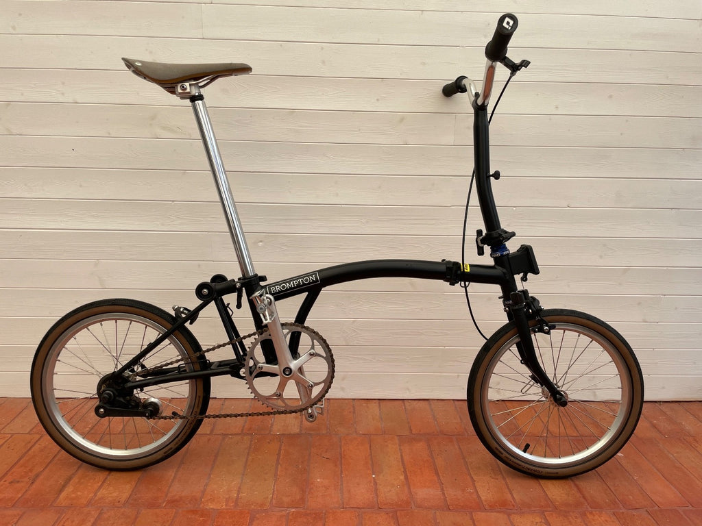 Brompton M1E Single Speed HI SPEC Paul Components Chris King Restrap Brooks