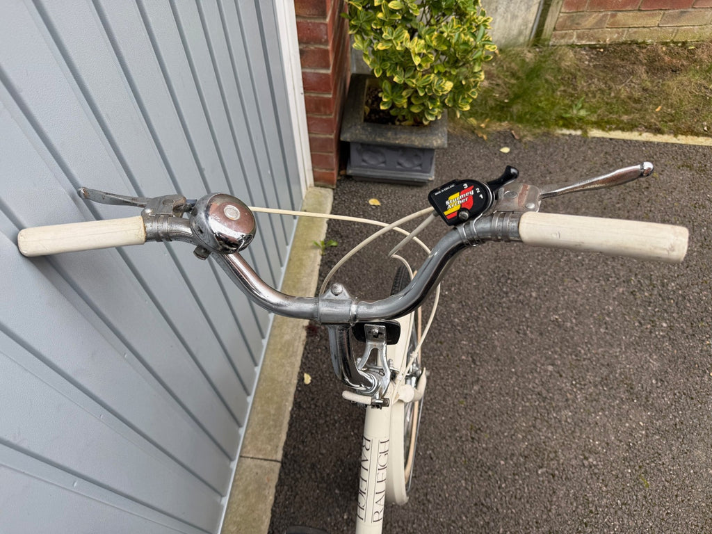 Vintage 1986 Unisex Adults Men's Women's White Raleigh Compact Folding Bike