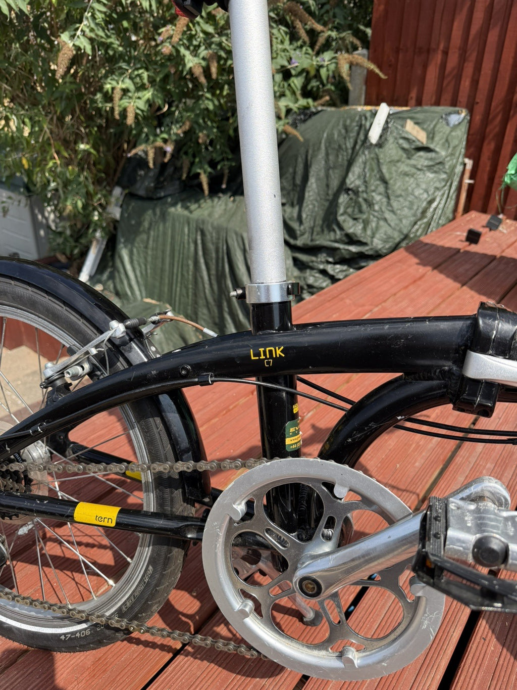 Tern Folding Bike 20in Wheels M Frame Black Flat Bar Side Pull Brakes