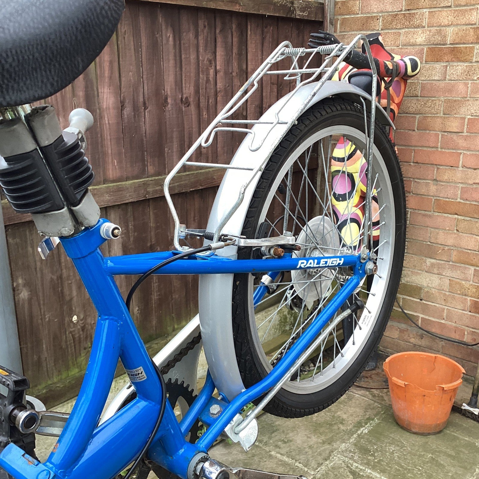 Raleigh Stowaway Steel 6 Speed Folding Bike In Blue - Serviced - 20" Wheels