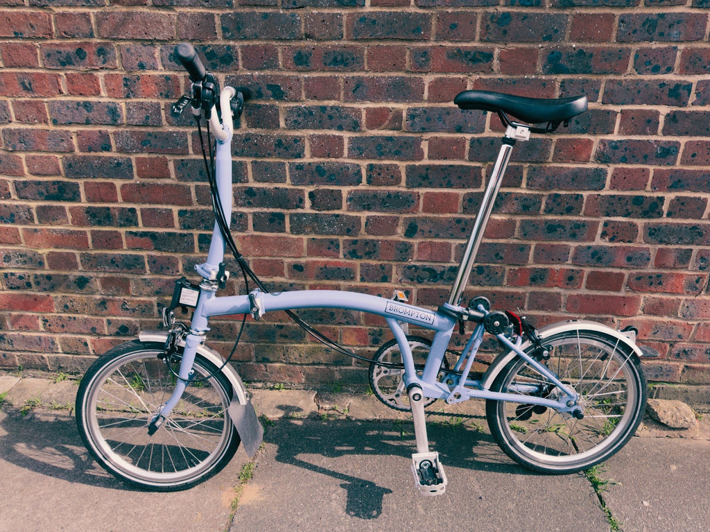 Brompton C Line Explore, 6-Speed, Cloud Blue, Mid Handlebar 22/23