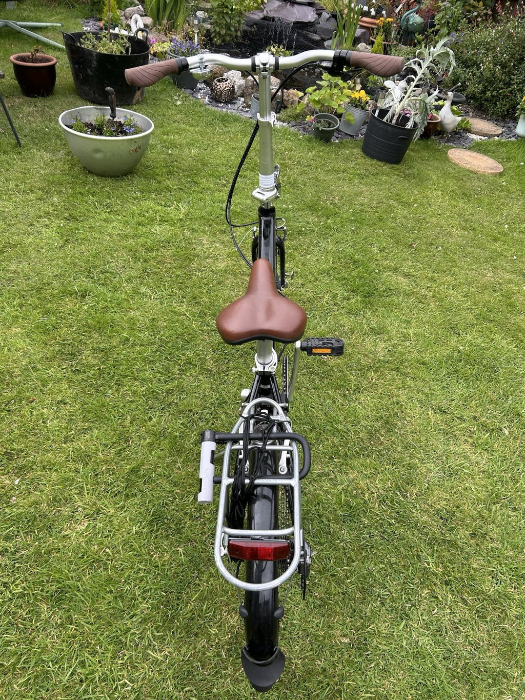 Bickerton Argent 1808 Folding Bike 20in Black w/ Rear Rack, Mudguards, Stand