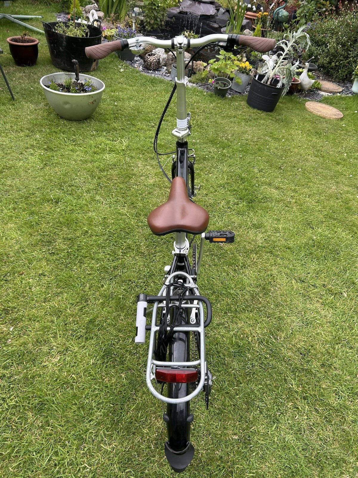 Bickerton Argent 1808 Folding Bike 20in Black w/ Rear Rack, Mudguards, Stand