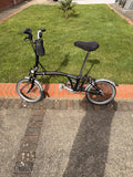 Brompton C Line Folding Bike 6-Speed matte black Good Condition