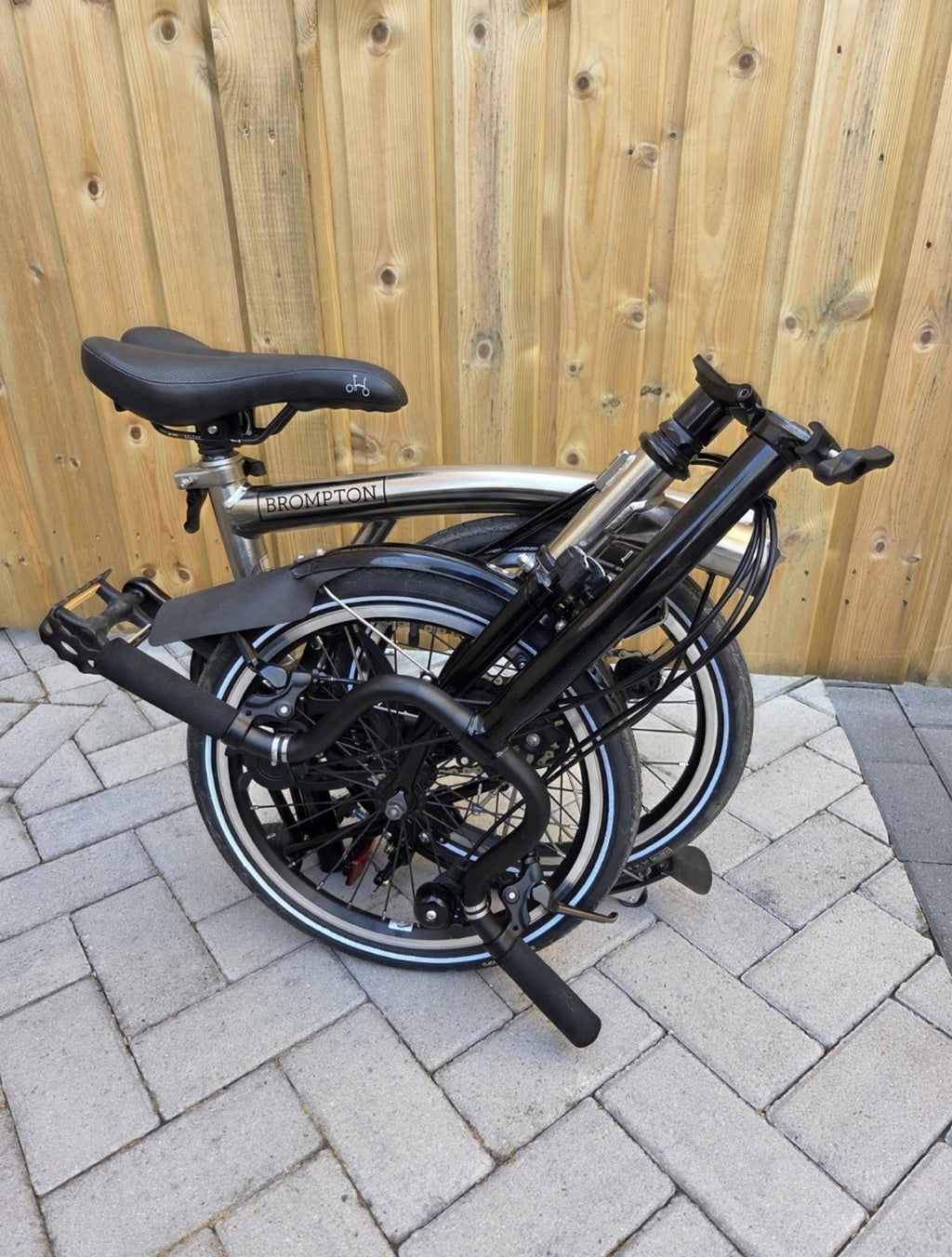 Brompton C Line H6L (6 Speed)  folding bicycle - Nickel Edition