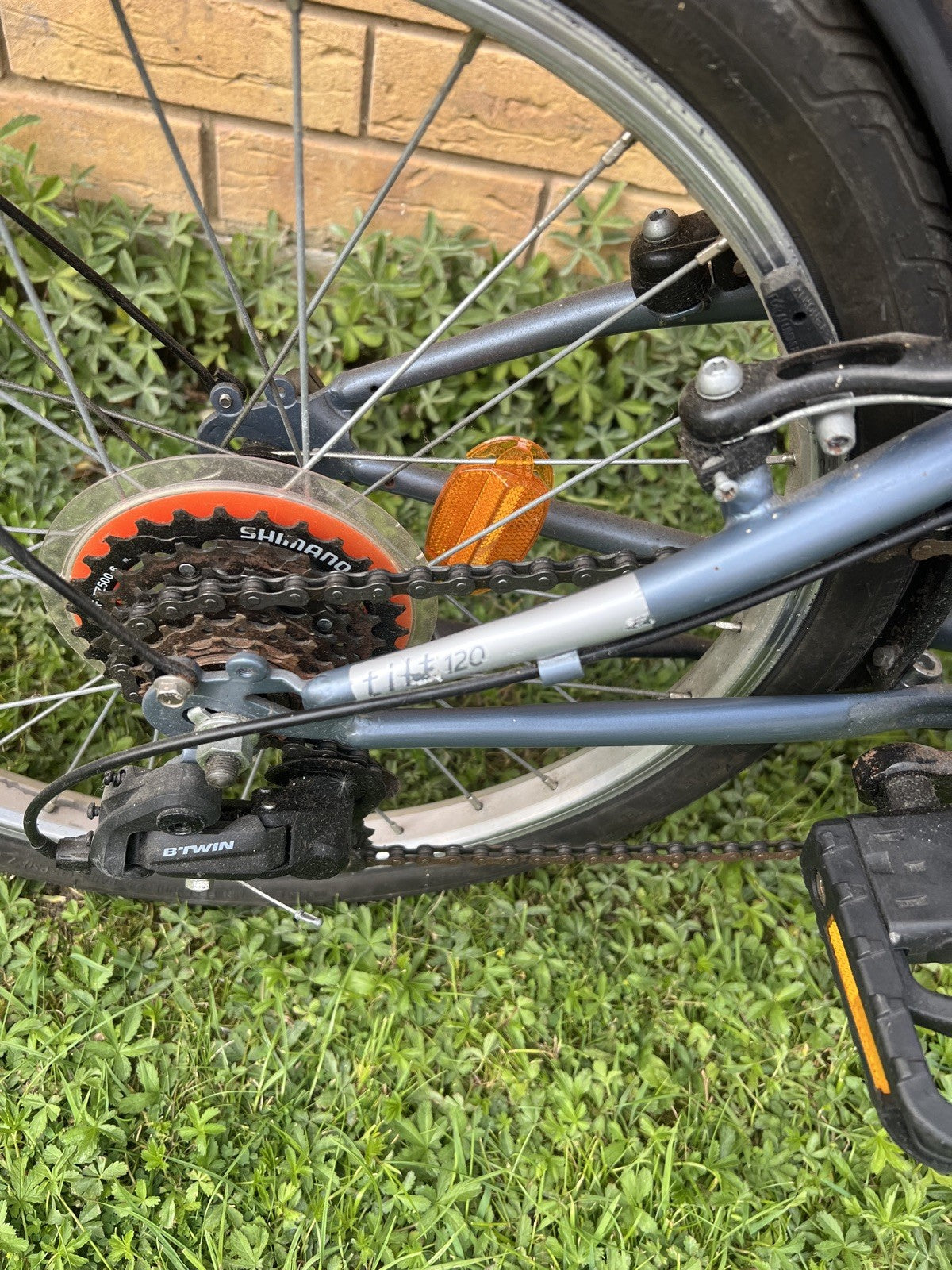 BTWIN Folding Bike 120 Blue/Grey RRP £280 Happy to Ship