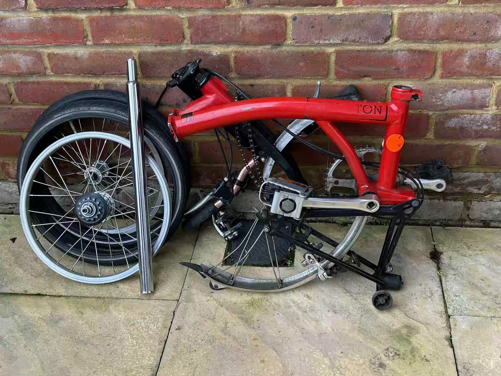 Brompton Mk2 Vintage Folding 3 Speed Bike For Restoration - COLLECTION ONLY