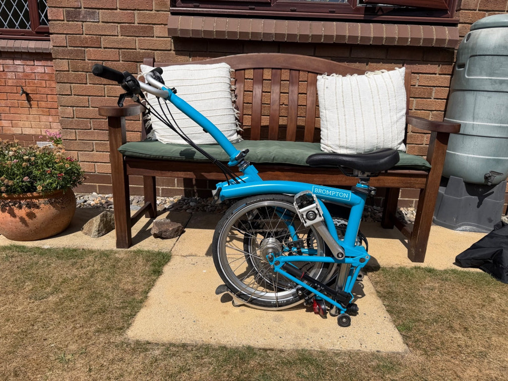 Brompton C Line M6L  (6 Speed) folding bicycle - BLUE (VERY GOOD CONDITION)