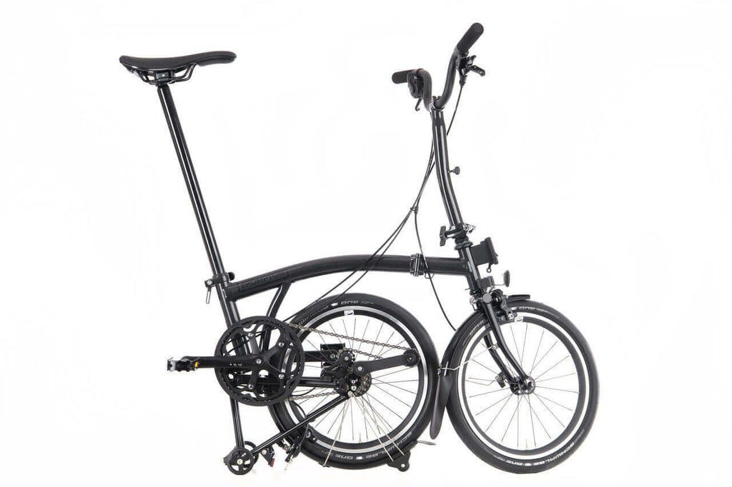 Brompton P Line 4-Speed - Mid Handlebar - Midnight Black - New