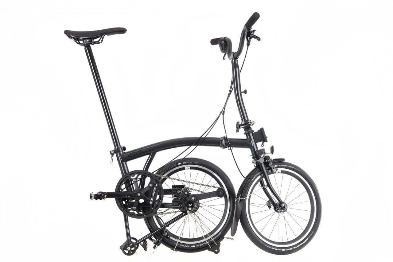 Brompton P Line 4-Speed - Mid Handlebar - Midnight Black - New