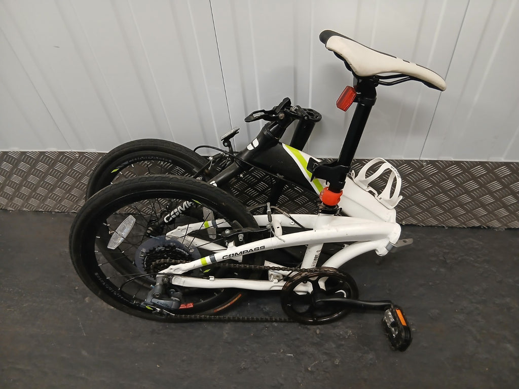 Go Outdoors Compass Northern Folding Bike 20" Wheels White