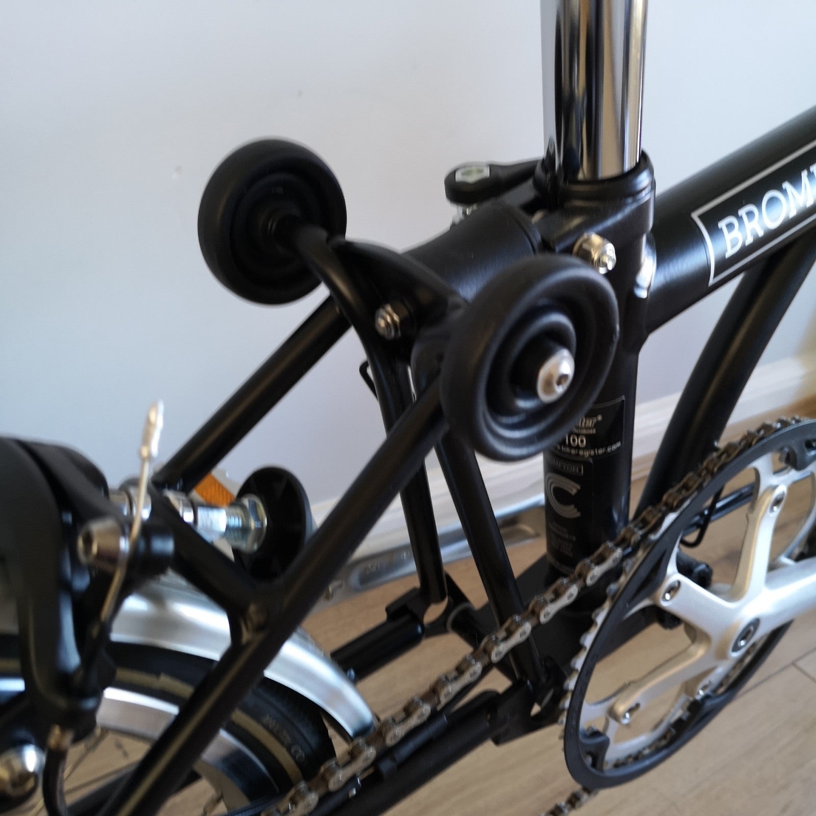 Brompton C Line Explore 6-Speed Matte Black Low Handlebar Folding Bicycle