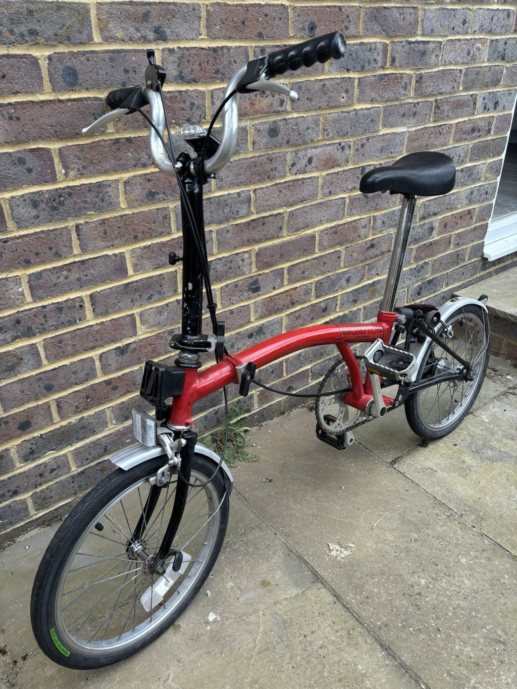Brompton 16in Folding Bike Red/Black/Silver.