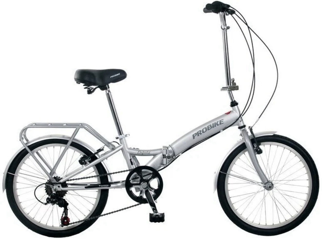 Probike Enfold Unisex Folding Bike 20" Wheels, 6-Speed, Folder