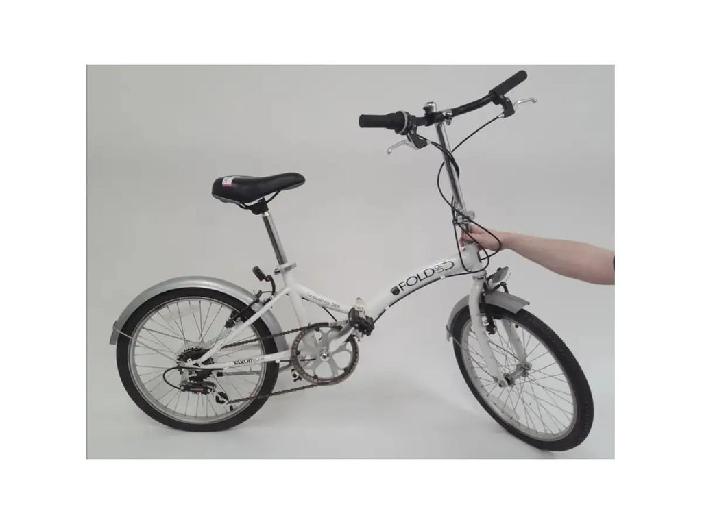 Saxon FOLD3 Leisure Folder 20 Folding Bike White 6 Speed