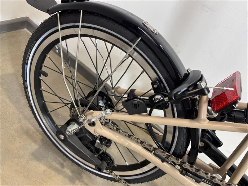 Brompton C Line 6 Speed 2023 High Handlebar Folding Bike - Dune Sand