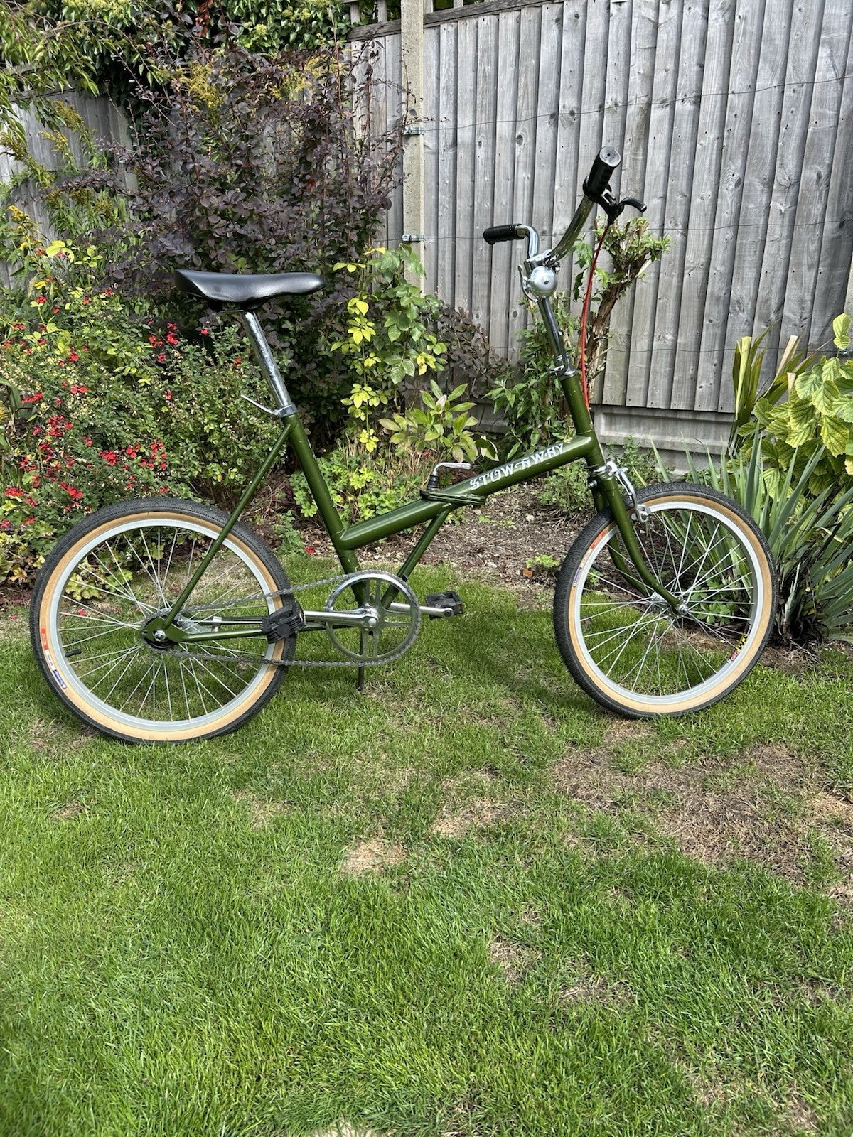 Vintage 1974 Raleigh Stowaway Folding Bike - Café Cruiser Retromod