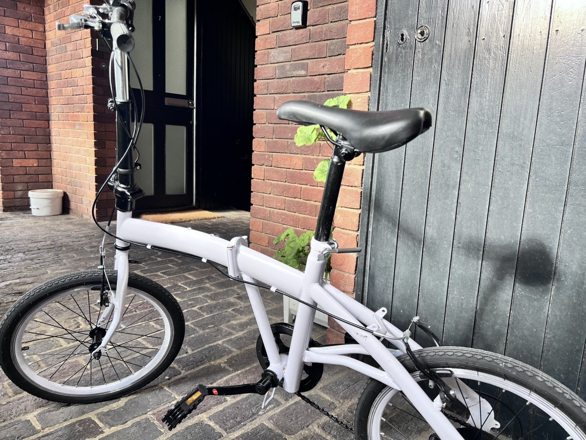 Fold Away Down Up Bike Bicycle 19" Wheel Working Needs TLC Travel Small Working