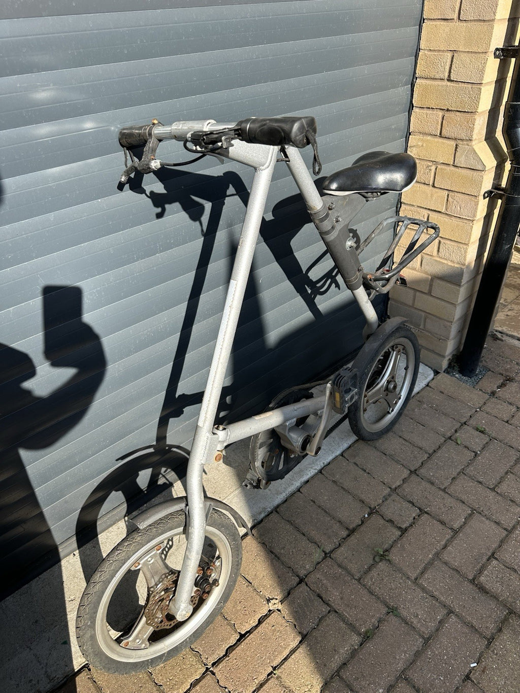 STRIDA Folding Bike - Silver - Good condition Can Post
